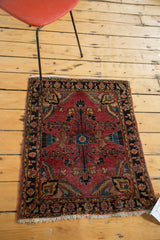2x3 Vintage Persian Sarouk Rug Mat // ONH Item 2732 Image 2