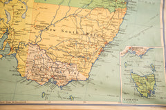 Vintage Australia Pull Down Map // ONH Item 2737 Image 3
