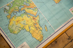 Vintage Africa Pull Down Map // ONH Item 2739 Image 4