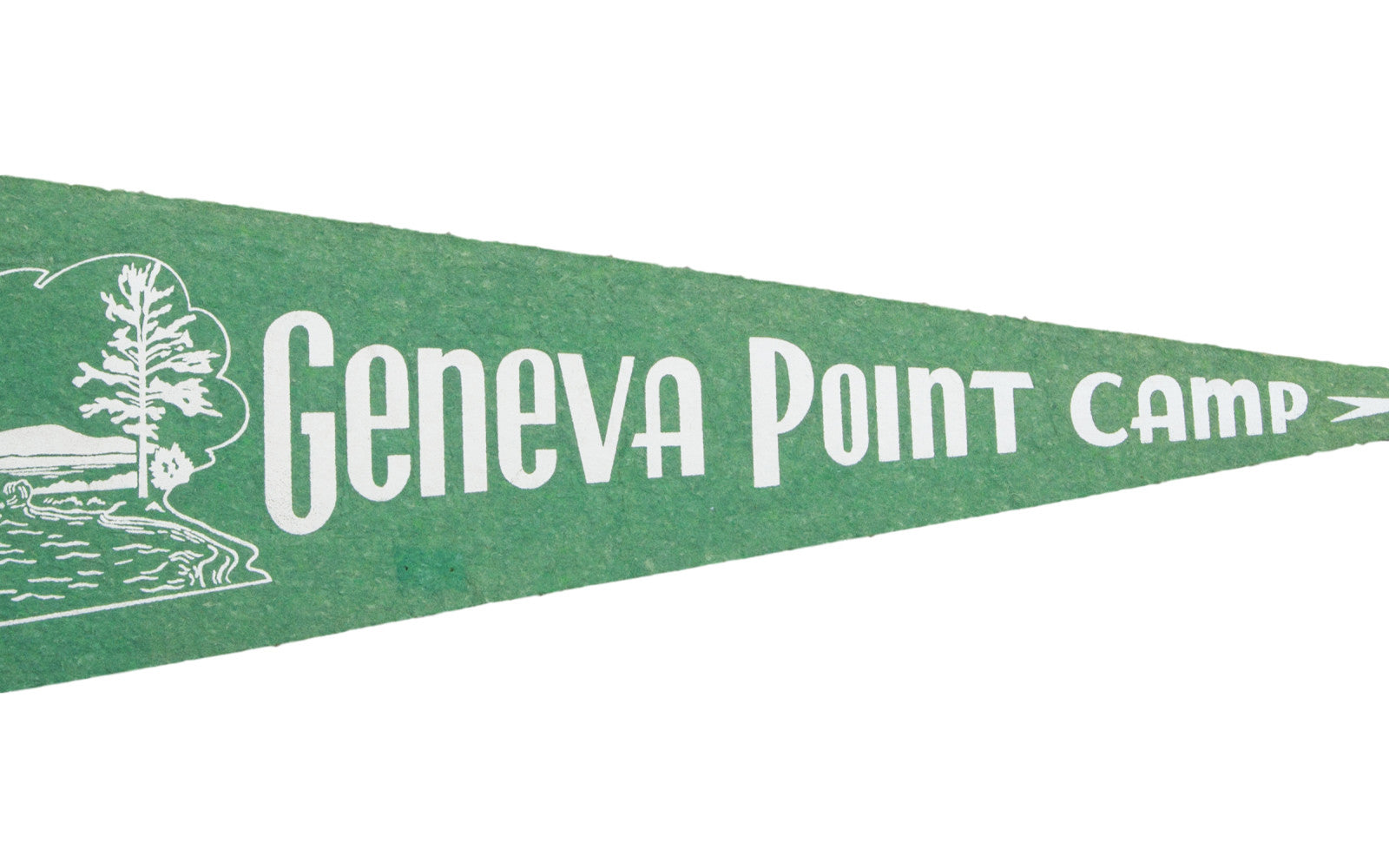 Vintage Geneva Point Camp Felt Flag Banner // ONH Item 2752 Image 1