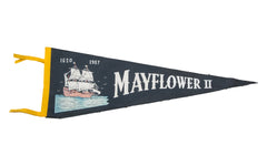 Vintage Mayflower II Felt Flag Banner // ONH Item 2753