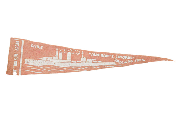 Vintage Holsom Bread Chile Felt Flag Banner // ONH Item 2756