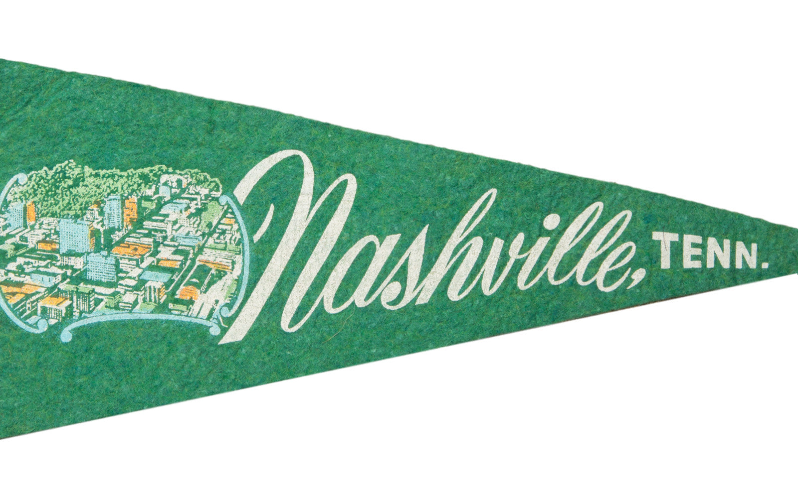 Vintage Nashville Tennessee Felt Flag Banner // ONH Item 2762 Image 1