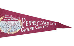 Vintage Pennsylvania's Grand Canyon Felt Flag Banner // ONH Item 2763 Image 1