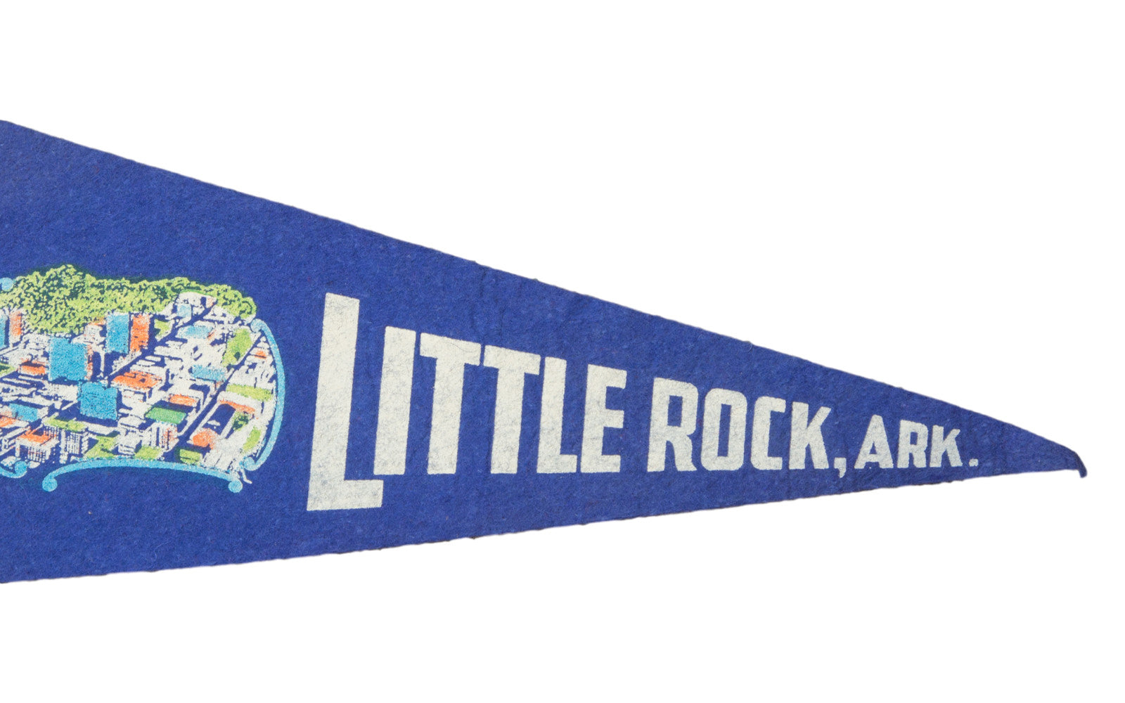 Vintage Little Rock, Ark Felt Flag Banner // ONH Item 2770 Image 1