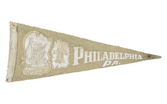 Vintage Philadelphia PA Felt Flag Banner // ONH Item 2774