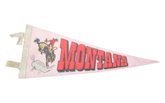 Vintage Montana Felt Flag Banner // ONH Item 2793