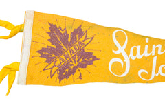 Vintage Saint John NB Canada Felt Flag Banner // ONH Item 2794 Image 1