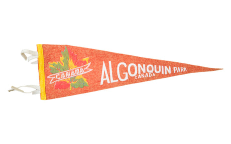 Vintage Algonquin Park Canada Felt Flag Banner // ONH Item 2798