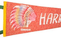 Vintage Harrison BC Canada Felt Flag Banner // ONH Item 2800 Image 1