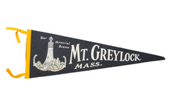 Vintage MT Greylock Massachusetts Felt Flag Banner // ONH Item 2805
