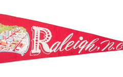 Vintage Raleigh NC Felt Flag Banner // ONH Item 2809 Image 1