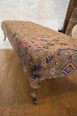 Extra Long Vintage Persian Rug Ottoman // ONH Item 2825 Image 6