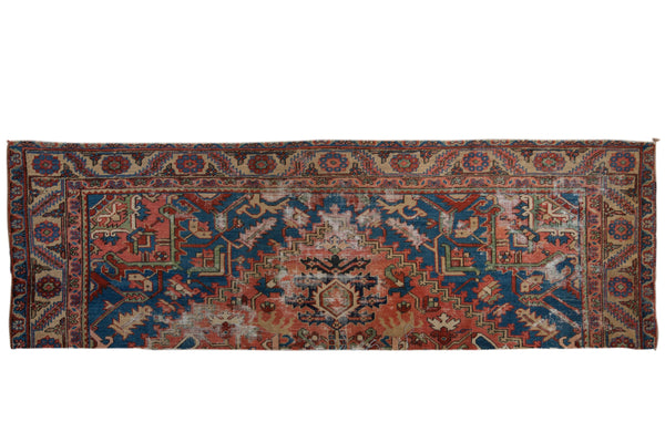 3x9.5 Antique Fragment Serapi Rug Runner // ONH Item 2826