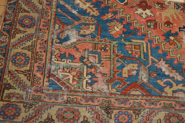 3x9.5 Antique Fragment Serapi Rug Runner // ONH Item 2826 Image 6