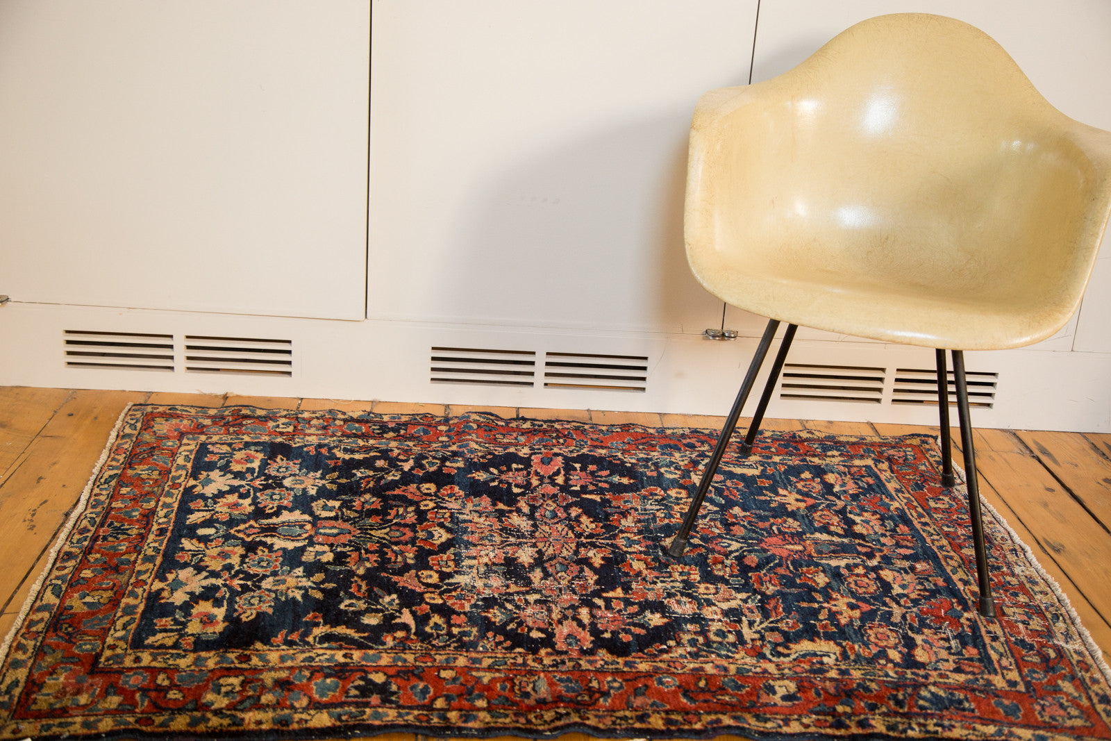 3.5x5 Vintage Distressed Fine Bibikabad Rug // ONH Item 2842 Image 1