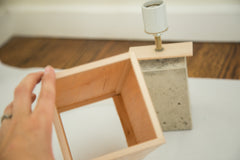 Handmade Concrete Table Lamp // ONH Item 2855 Image 2