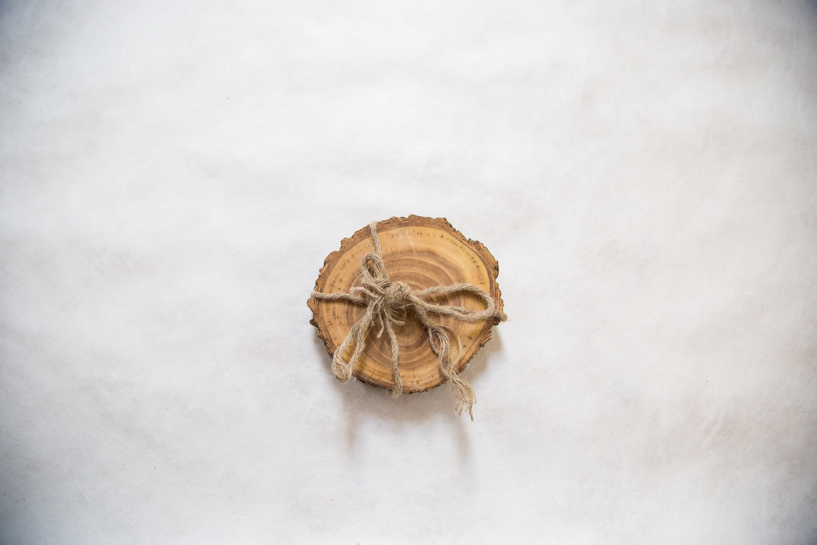 Natural Wooden Coaster Pair // ONH Item 2870 Image 1