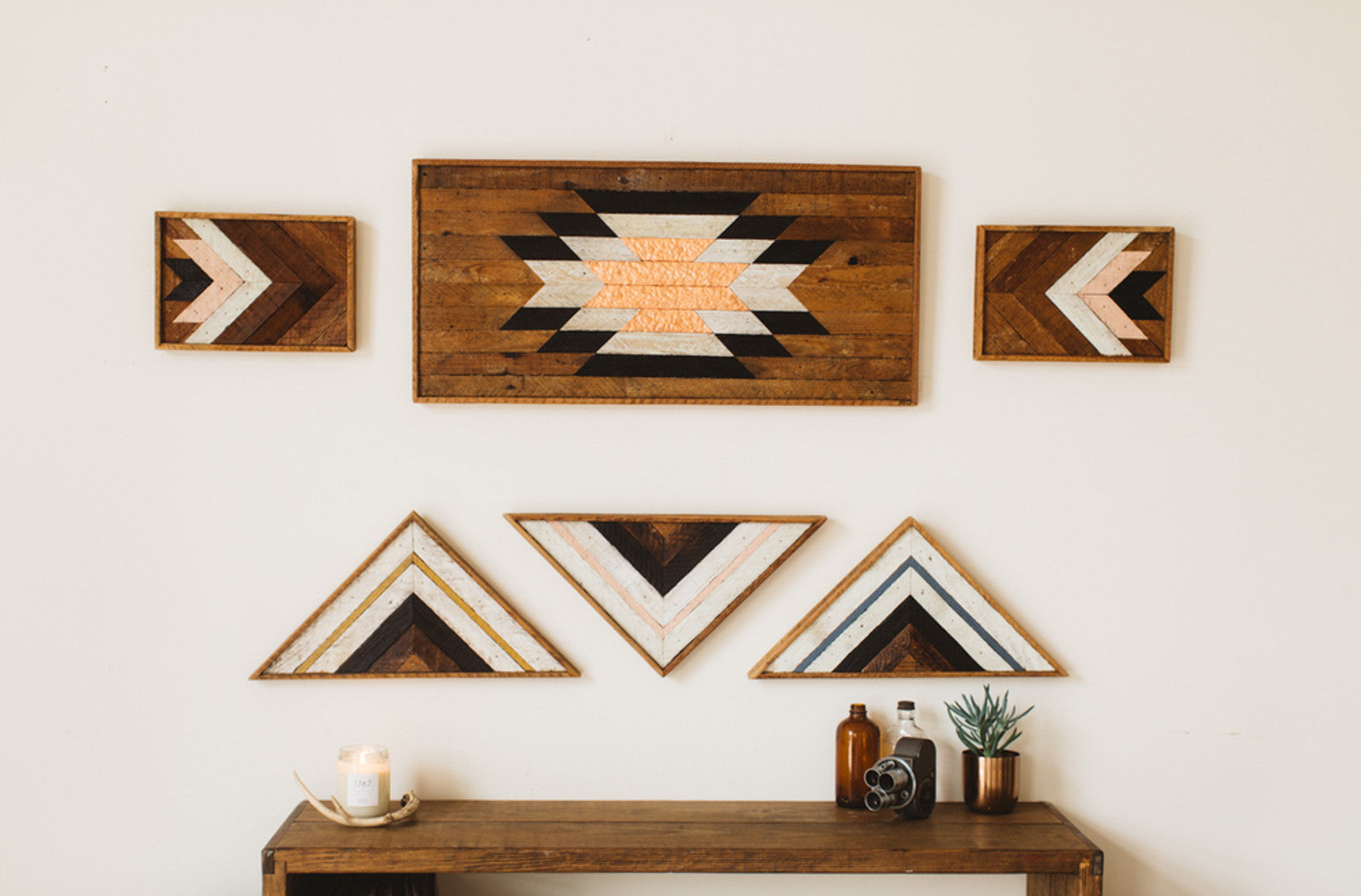 Reclaimed Wood Art Large // ONH Item 2873 Image 1