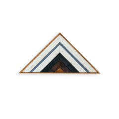 Reclaimed Wood Art Triangle Blue // ONH Item 2875
