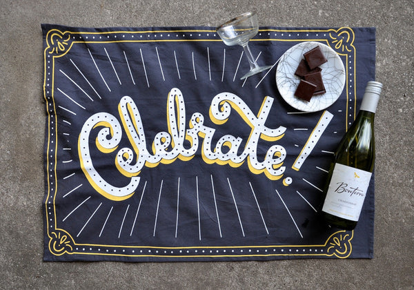 Celebrate Tea Towel // ONH Item 2884