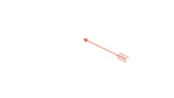 Stylized graphic of the modern orange arrow wall art.