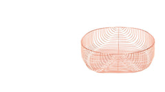Large Modern Copper Basket // ONH Item 2897