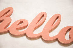 Hello Sign Coral // ONH Item 2904 Image 1