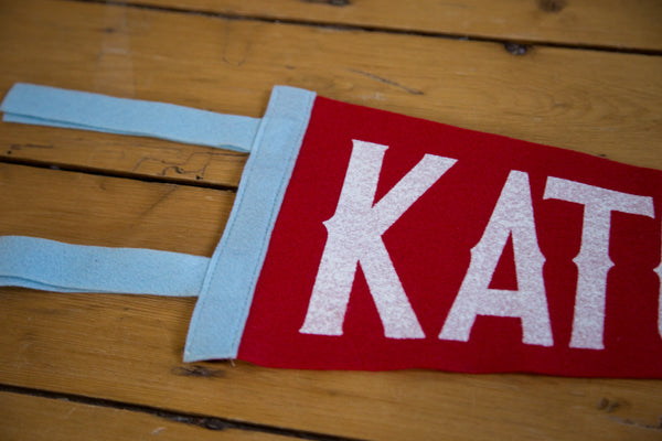 Katonah NY Felt Pennant Red and White // ONH Item 2934 Image 2