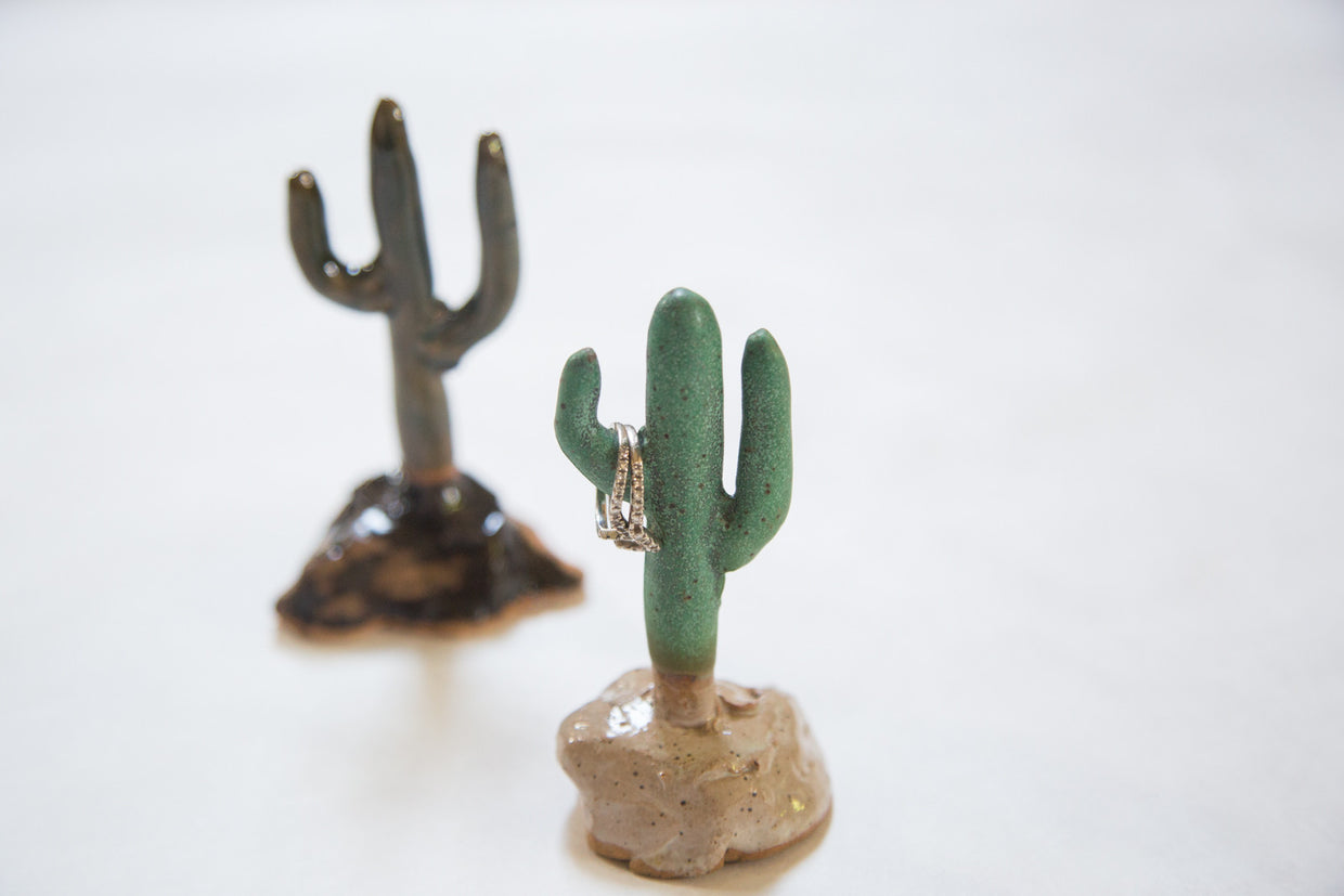 Handmade Ceramic Light Cactus // ONH Item 2936
