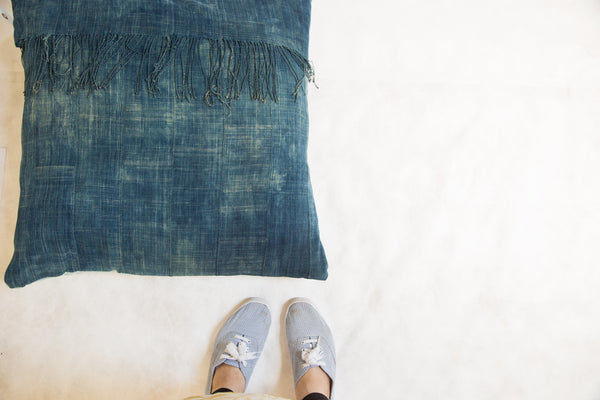 African Indigo Floor Pillow // ONH Item 2971 Image 1