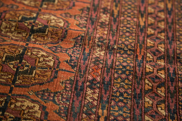 2.5x4 Vintage Distressed Turkmen Rug // ONH Item 2985 Image 4