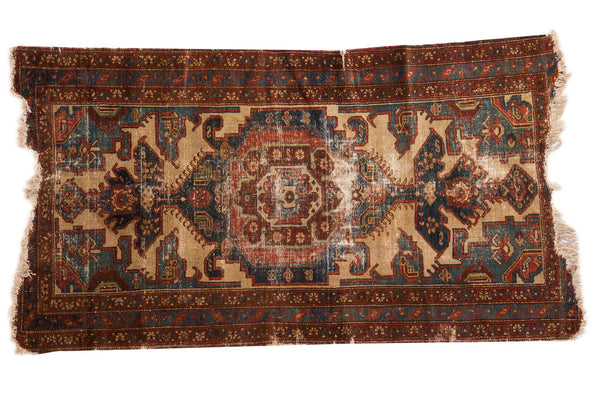 3.5x6 Vintage Distressed Malayer Rug // ONH Item 2986