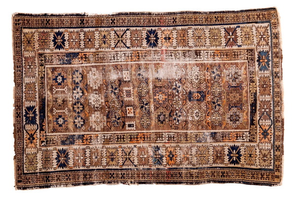 3x4.5 Antique Distressed Caucasian Rug // ONH Item 2991