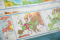 Vintage Europe Pull Down Map // ONH Item 2994 Image 4