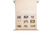 Bottom of vintage Democracy School Chart showing Washington, Lincoln, Suffrage illustrations.