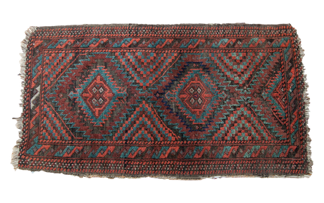 2x3 Lightly Tattered Balouch Rug // ONH Item 1220