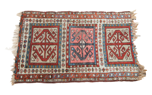 2x3 Antique Caucasian Rug // ONH Item 1635