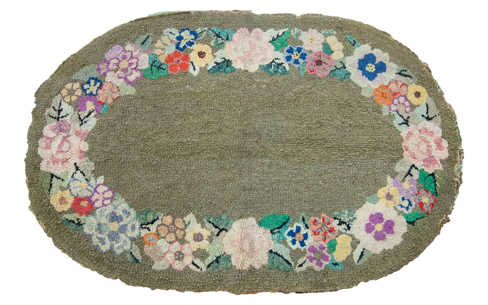 Vintage American Hooked Rug 2'3