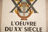 Brown lyre graphic with yellow leaves and 