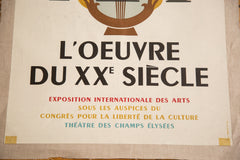 Mid Century French Louvre Poster // ONH Item 3003 Image 2