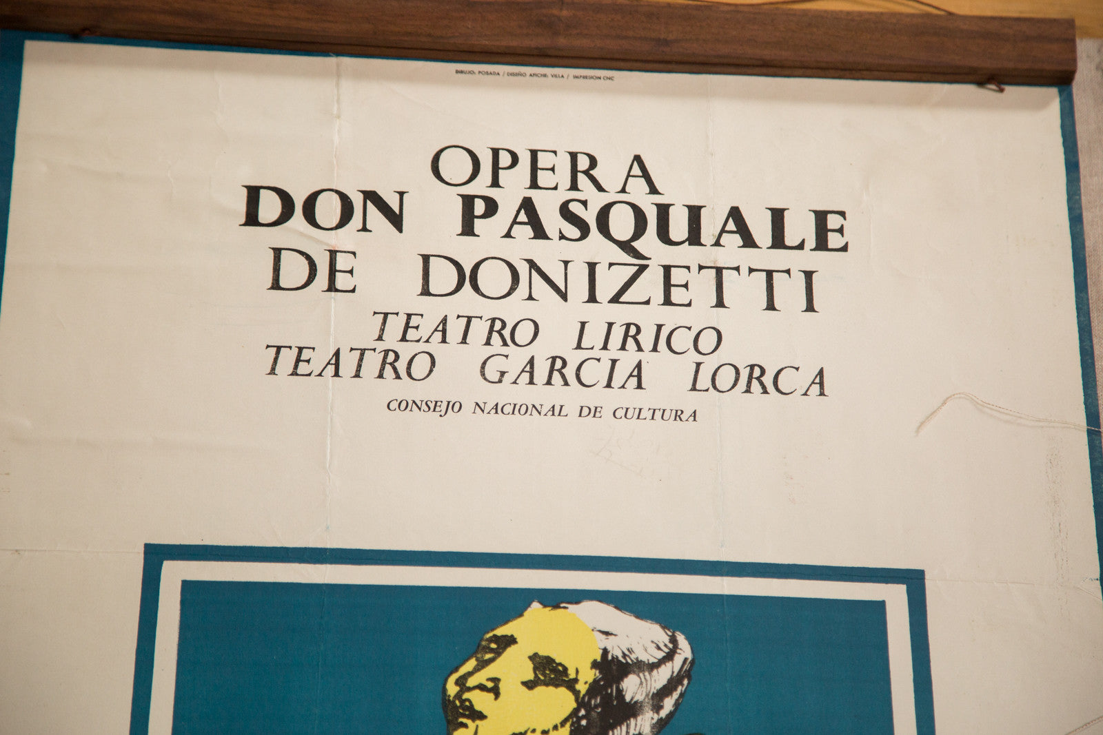 Italian Opera Poster Mid Century Italian Opera Poster