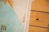Printed Bjorn Wiinblad '51 signature on the modernist poster with linen mounting.