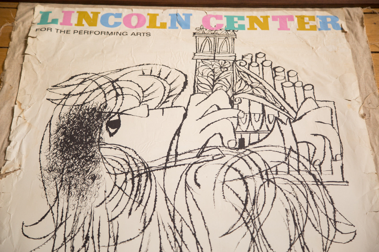 Vintage Lincoln Center Poster // ONH Item 3016 Image 1
