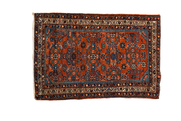 2.5x4 Vintage Hamadan Rug // ONH Item 3019