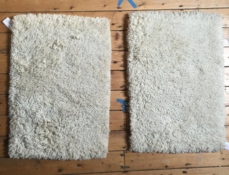 2x3 Pair of New Moroccan Shag Bath Rugs // ONH Item 3050, 3047