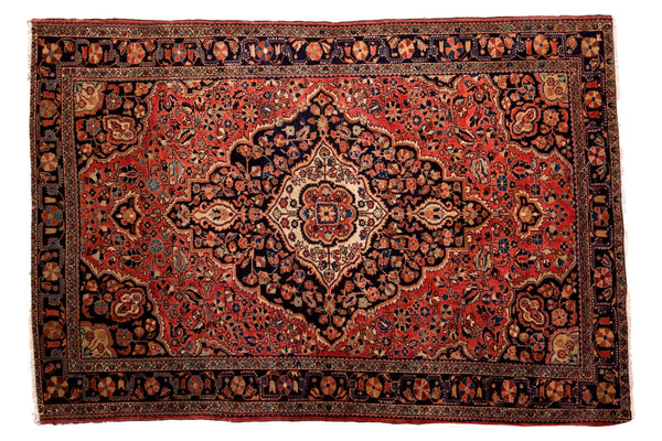 4x6.5 Vintage American Sarouk Rug // ONH Item 3062