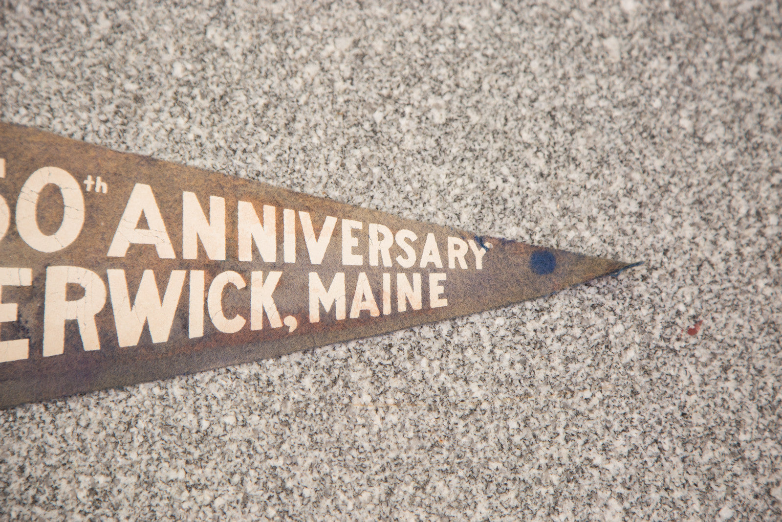 250th Anniversary Berwick Maine Felt Flag // ONH Item 3069 Image 1