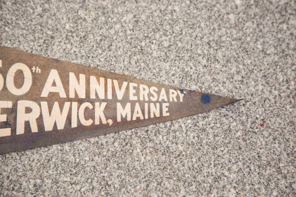 250th Anniversary Berwick Maine Felt Flag // ONH Item 3069 Image 1