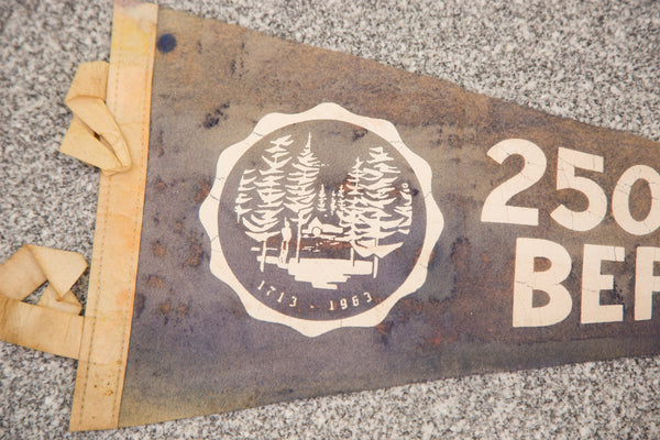 250th Anniversary Berwick Maine Felt Flag // ONH Item 3069 Image 2